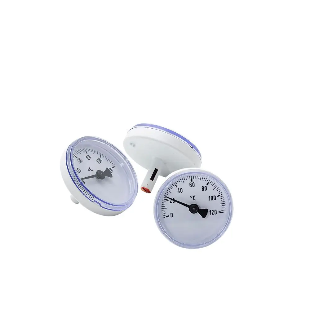 Ersatz-Thermometer-Set von ESBE, bestehend aus drei Thermometern, mit skalierten Messbereichen bis 120 °C, geeignet für verschiedene Anwendungen.